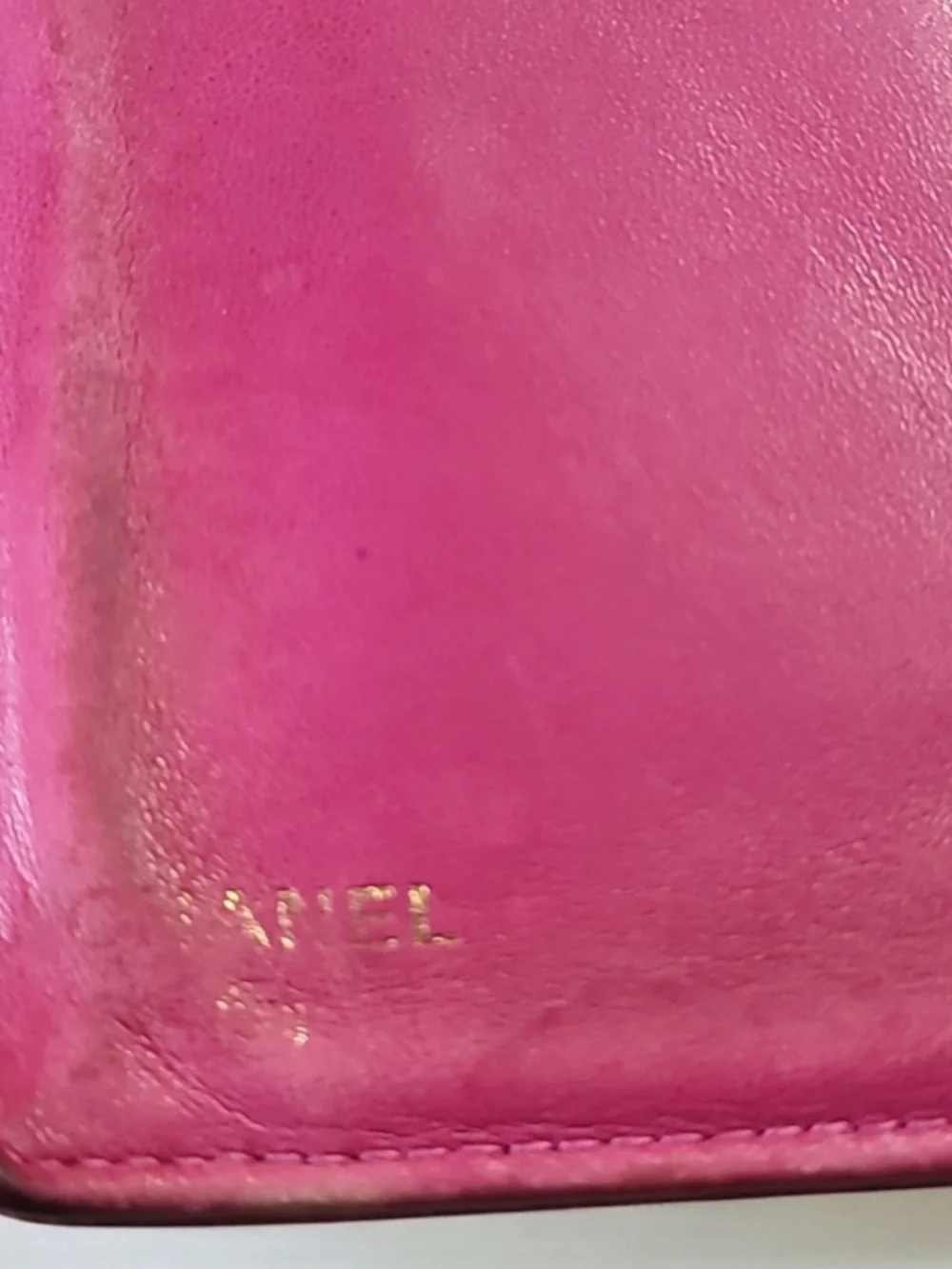 Chanel Pink Caviar Quilted Wallet-On-Chain with Gold Chain - Picture 6 of 11